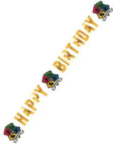 Harry Potter Galtvort "Happy Birthday" Banner 1,8 meter