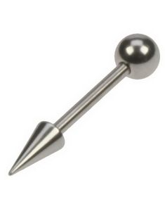 Øjenbrynspiercing med Rund Kugle & Long Spike