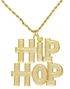 Hip Hop Guldfarvet Kostumesmykke