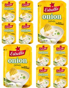 10 stk. Estrella Onion Dipmix - Pakkerabat til Løg Dip-Elskere