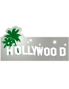 Hollywood Papdekoration 20x40 cm - Hollywood Fame