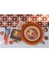 10 stk Papptallerkener 23 cm - 70s Party