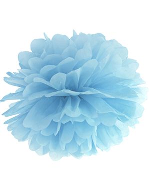 Himmelblå Pom Pom 25 cm