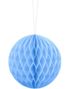 Himmelblå Honeycomb Ball VELG STØRRELSE 10 cm
