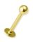 Guldfarvet Labret med Rund Kugle