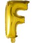 JUMBO Guldfarvet Bogstavballoner A-Z - 102 cm