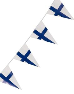 Finsk Flagg Vimpelbanner på 3,6 Meter
