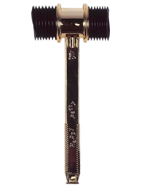2in1 Party Fløjte & Pipe Hammer - Guld