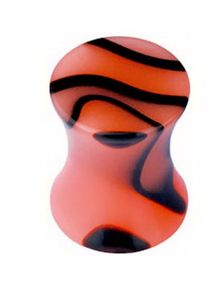 Smoked Stone - Orange Akryl Plug