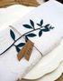 Branch - 6 stk Pudderrosa Bordkort 17 cm