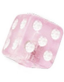 Lucky Strike Pink - 3 mm Akrylkugle til 1,2 mm stang