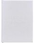 Hvit Bryllupsplanlegger med "Wedding Planner" i Preget Tekst - 49 Sider 22x15 cm - Mordern Luxe