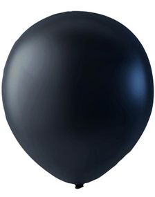 100 stk 23 cm MEGAPACK - Sort Metalic Balloner