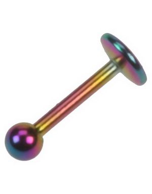 Flerfarvet Labret med Rund Kugle
