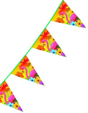 6 Meter Banner Med Vimpler - Hawaii Sunset