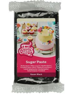 Funcakes Fondant - Raven Black / Ravnsvart 250 gram