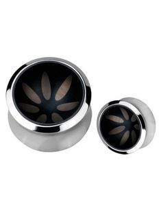 Indhulet Sort Piercing Plug