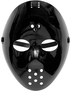 Sort Jason Inspireret/Hockeymaske