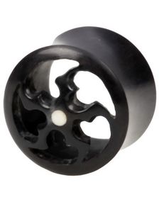 Hollow Horn Tribal Star - Organisk Piercing Tunnel