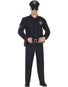 City Police Kostyme med Hatt, Jumpsuit og Belte