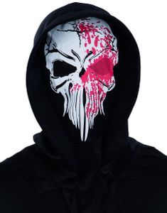 Svart Maske med Hette - Blodig Reaper