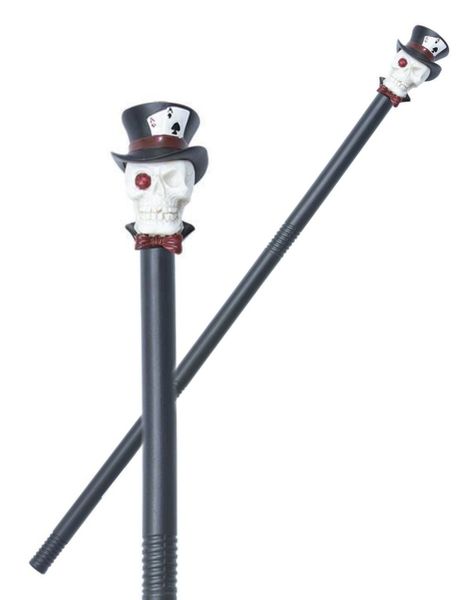 Voodoo Witch Doctor Cane - Stok med kranium 88 cm