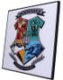 Harry Potter Hogwarts - Krystallklart Veggbilde i Geometrisk Kunststil 32x32 cm