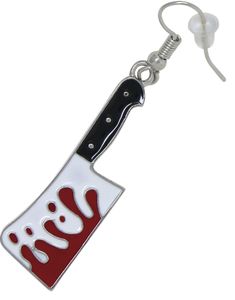 Blodig Slakterkniv - Øredobber 3 cm