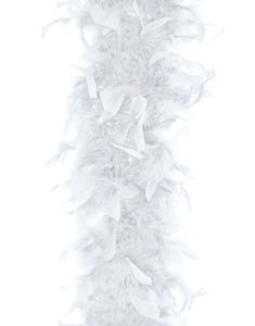 Hvid Fjerboa 180 cm