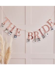 Rosegullfarget Banner "The Bride" 1,5 Meter - Blush Hen