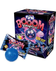 200 st Fini Booom Vampire - Super Sur Slik med Tyggegummikerne 1 kg