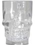 Seidel i Hard Plast med Hodeskallemotiv og Lys 700 ml