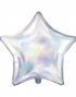 Iriserende Stjerneformet Folieballon 48 cm