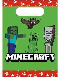 4 stk Godteposer - Minecraft Fest