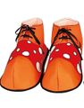 Skoovertræk til Klovnekostume - Orange/Rød