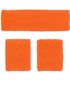 80s Neon Svettebånd Orange - 3 Deler