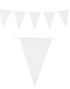 10 Meter Banner med Hvide Vimpel Flag