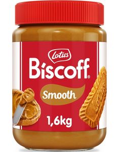 1.6 kg Lotus Biscoff Smooth Spread - Kjempestor Boks med Biscoff Pålegg/Desserttopping