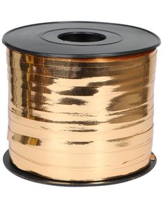 Kobberfarget Ballongbånd / Gavebånd - 5mm x 225m