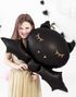 Sort Flagermus Folieballon 80x52 cm