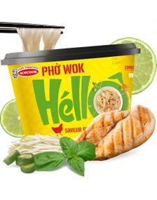 Pho Wok Bowl Chicken Flavor - Pho med Kyllingsmak - HELLO 76 gram (Vietnam)