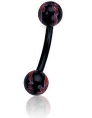 Right Way Black - 1.2 x 8 mm Øjenbrynspiercing