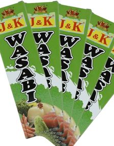 1782086400_610 st J&K Wasabi Pasta - Wasabi Pasta i Tube - Hel Æske 430 Gram (Kina)