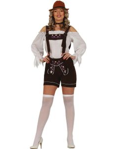 Mørk Brun Oktoberfestkostyme til Dame