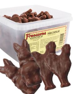 1,2 kg Boks med Påskesjokolade (skum trukket med sjokolade)