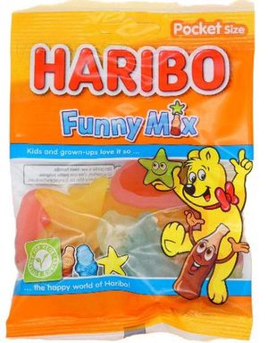DATO PRODUKT - Haribo Funny Mix 75 Gram