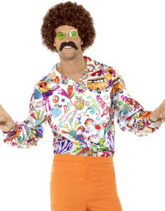 60'er Groovy Kostumeskjorte til Mand