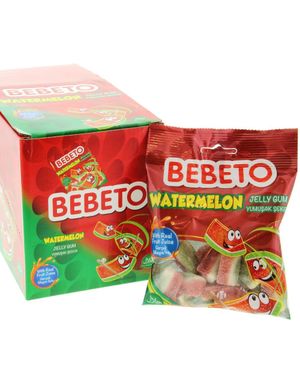 12 stk Bebeto Watermelon 80 gram - Hel Eske