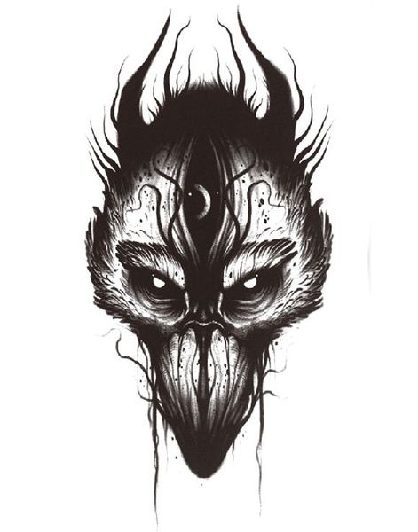 Dark Beast (Fake Tattoo)