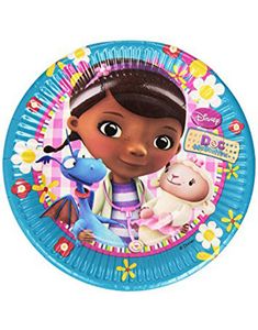 8 stk Paptallerkner 19 cm - Doc McStuffins